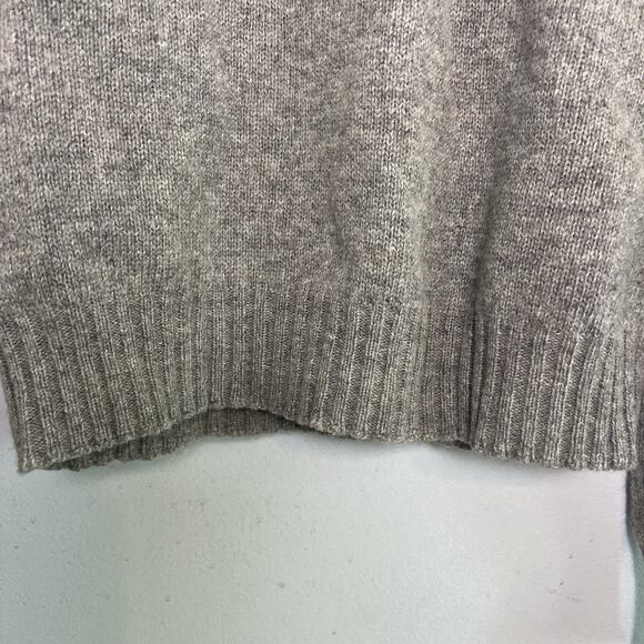 Royal Knight Mens Wool Blend V Neck Cable Knit Sweater Gray Sz M Preppy USA Made - Picture 3 of 9